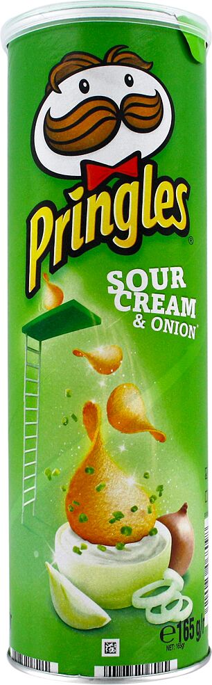 Չիպս թթվասերի և սոխի «Pringles» 165գ