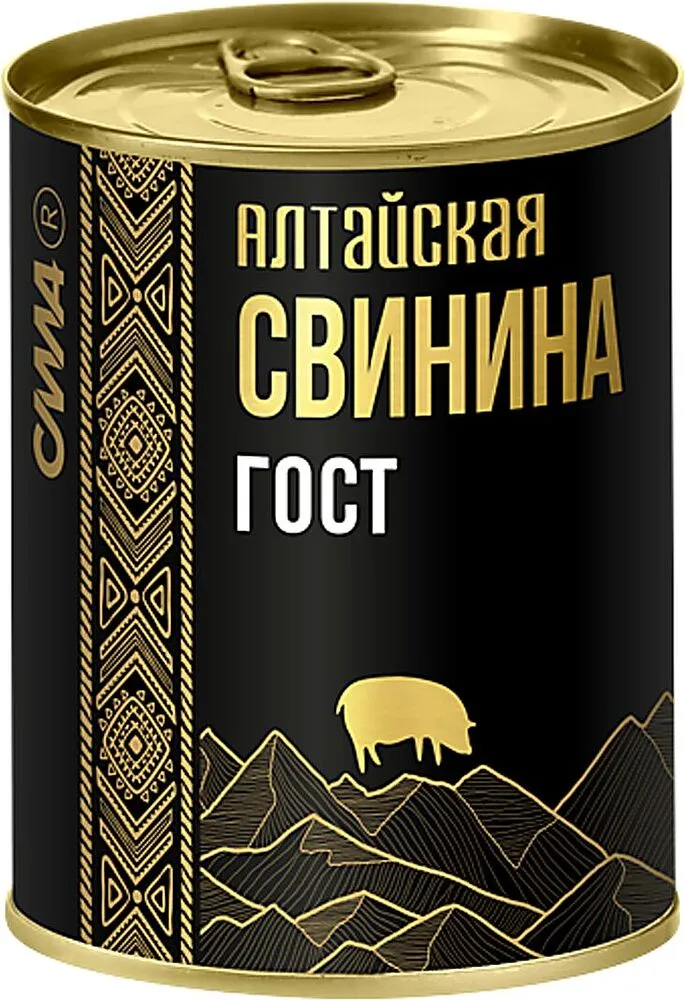 Շոգեխաշած խոզի միս «Алтайский» 338գ
