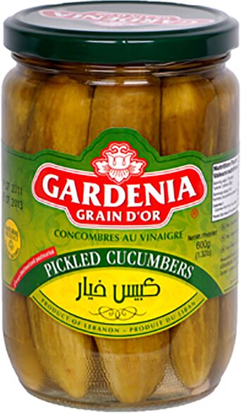 Pickled cucumber "Gardenia" 600g