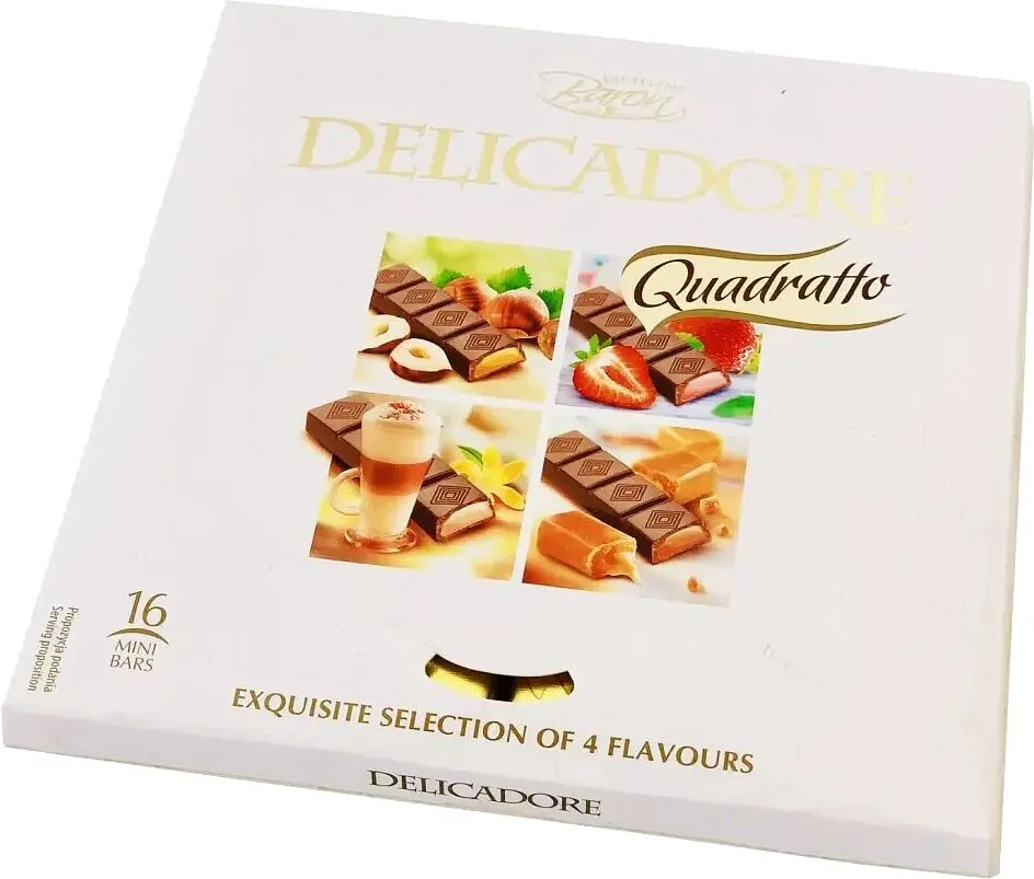 Chocolate candies collection "Baron Delicadore Quadratto" 200g
