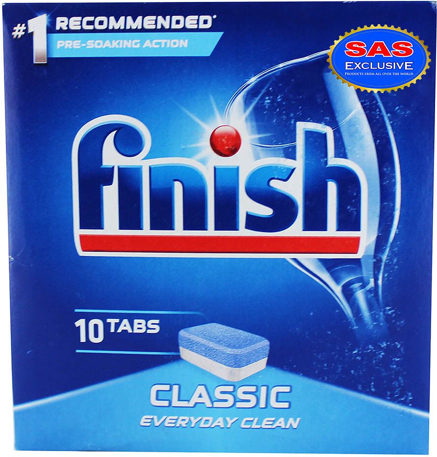 Таблетки для посудомоечных машин "Finish Powerball Classic" 10шт