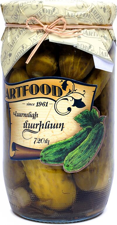 Marinated cucumber "Artfood" 700g