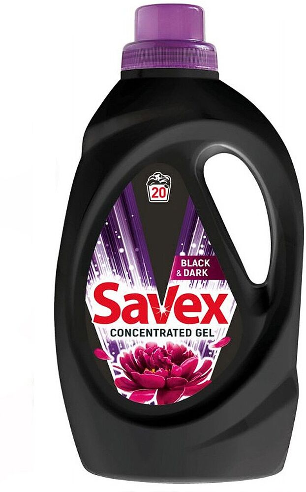 Washing gel "Savex Perfum Lock" 1.1l Black