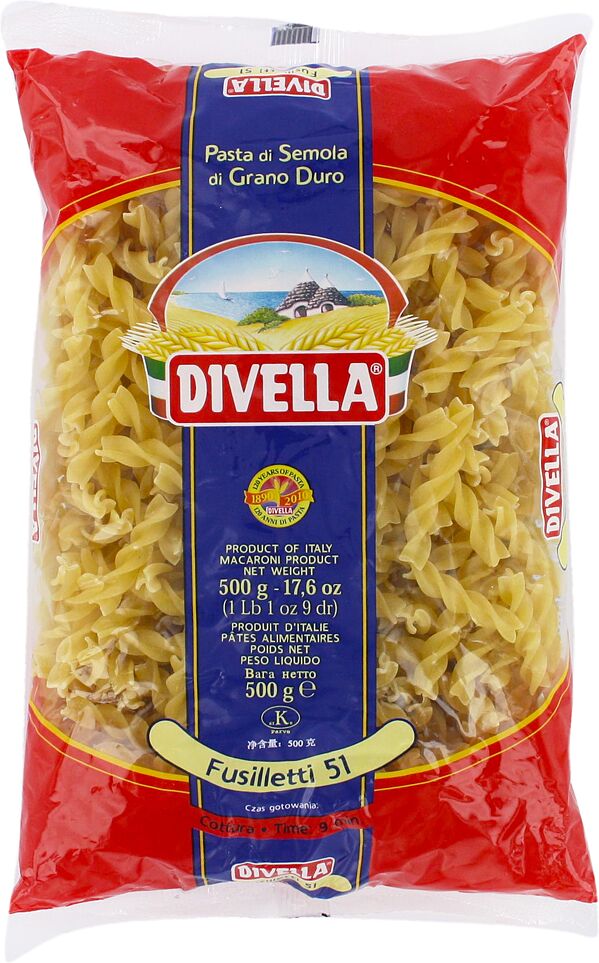 Pasta ''Divella Fusilletti № 51" 500g