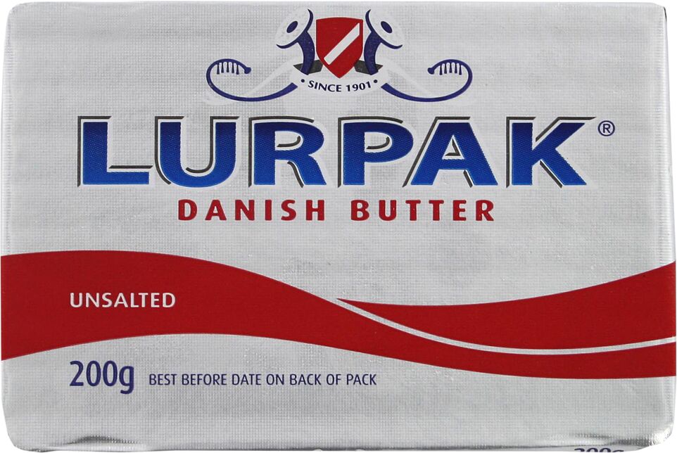Butter "Arla Lurpak" 200g, richness: 82% 