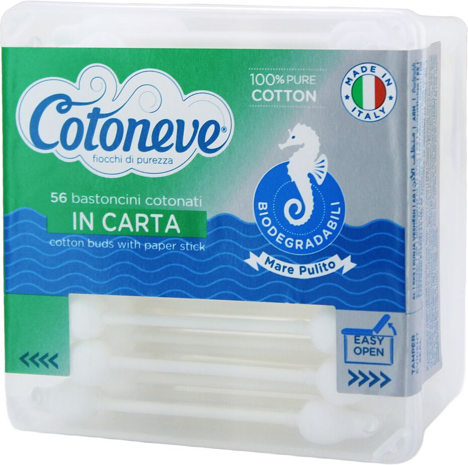 Cotton buds "Cotoneve Sisma" 56 pcs
