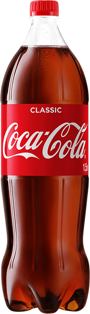 Освежающий газированный напиток "Coca-Cola" 1.5л  