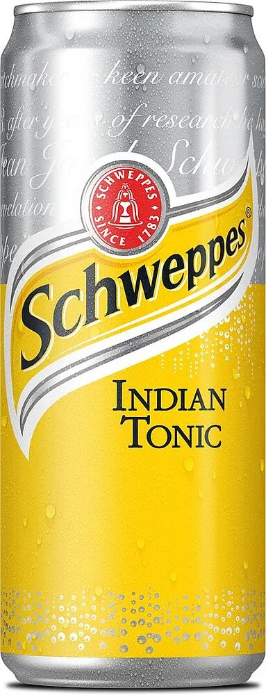 Напиток безалкогольный "Schweppes tonic" 0.33л 