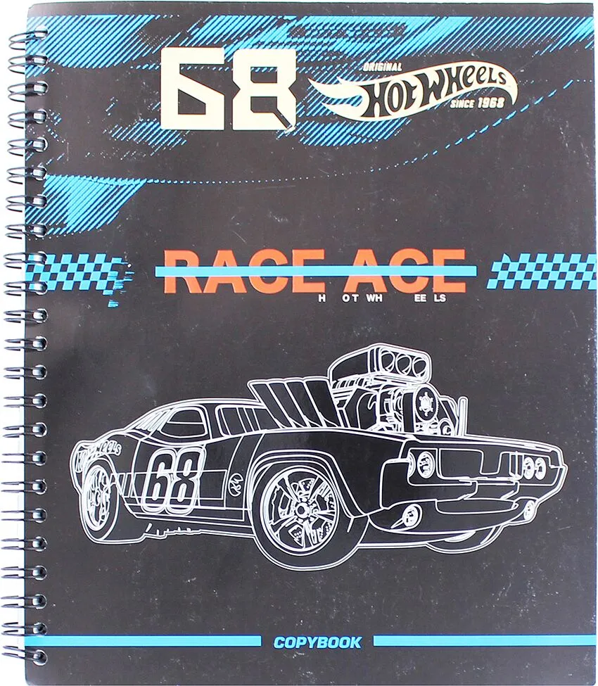 Copybook checkered "Hot Wheels" 80 sheets
