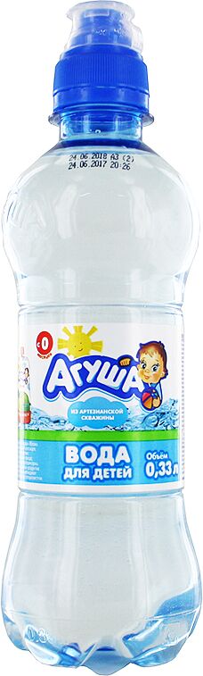 Вода детская "Агуша" 0.33л