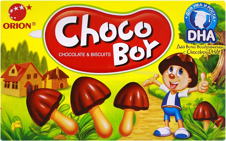 Թխվածքաբլիթ շոկոլադով «Orion Chocoboy» 50գ