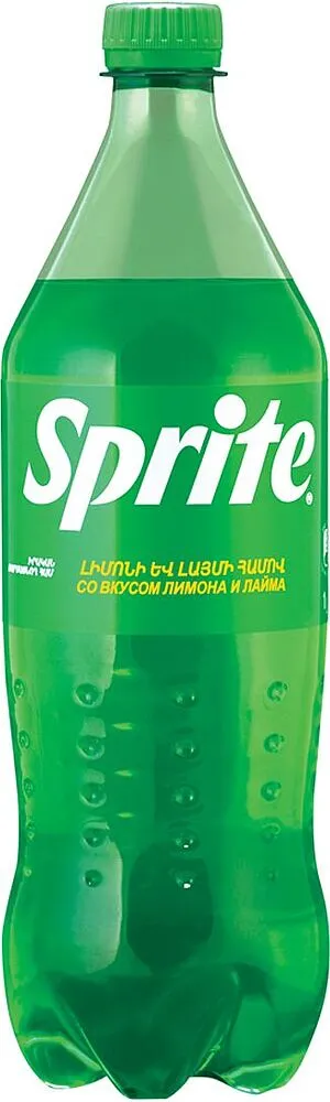 Освежающий газированный напиток "Sprite" 1л Лимон и лайм