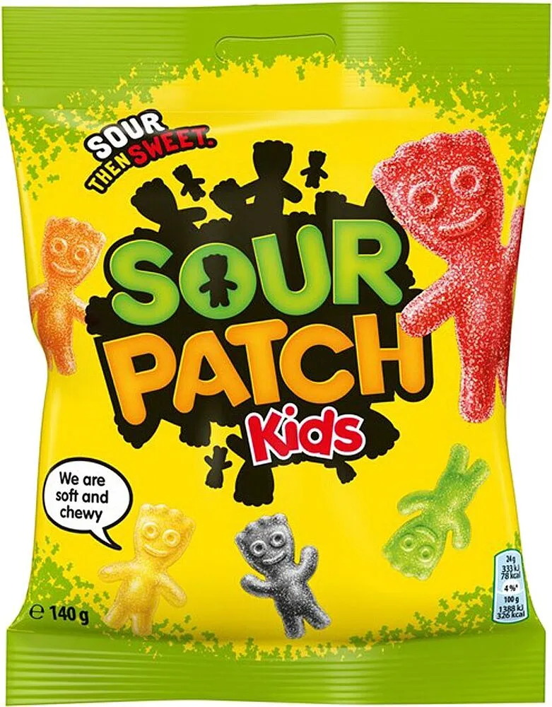 Jelly candies "Sour Patch Kids" 140g
