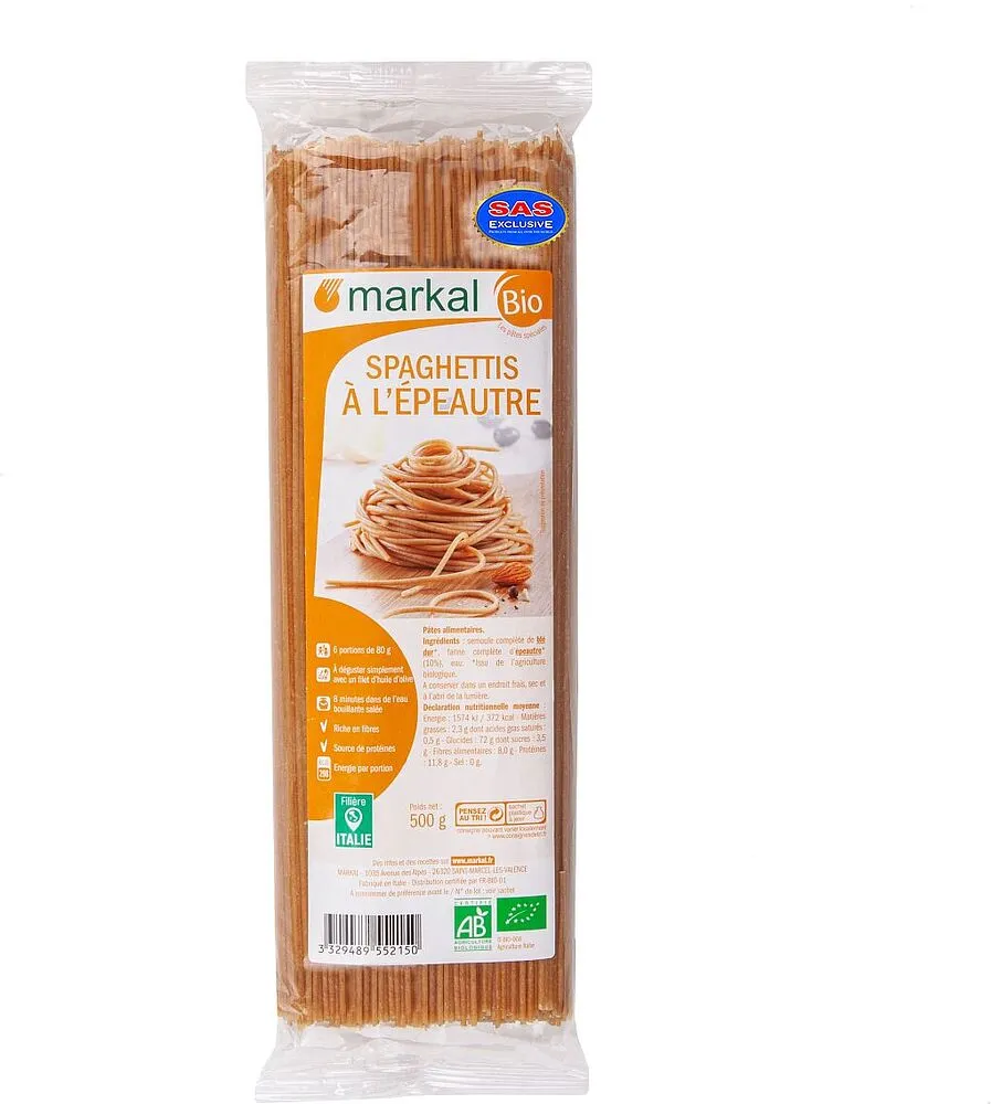 Spaghetti "Markal Bio" 500g
