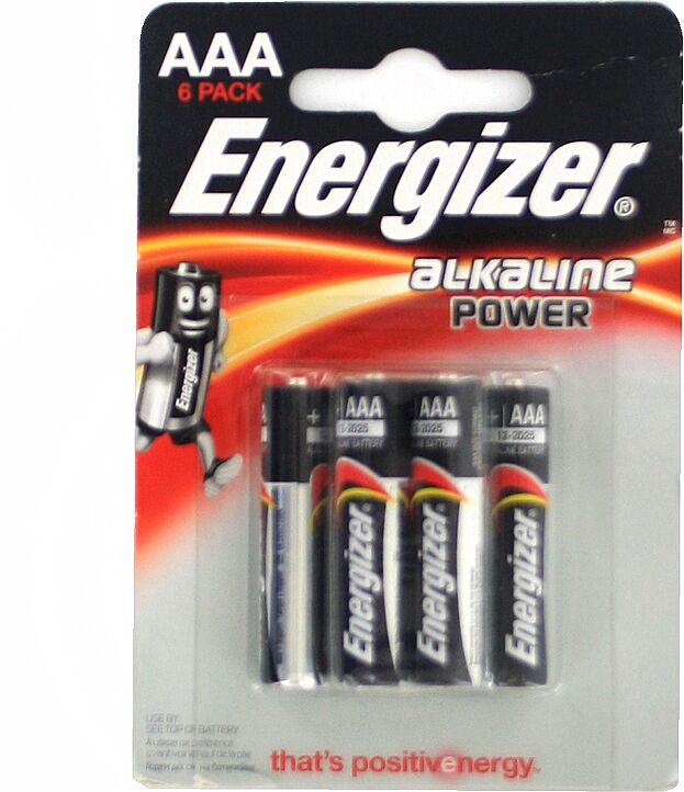 Элемент питания "Energizer AAA" 6шт