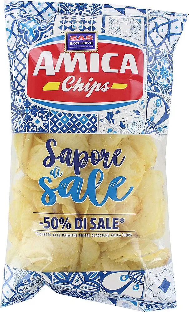 Չիպս «Amica sapore di sale» 175գ Աղի