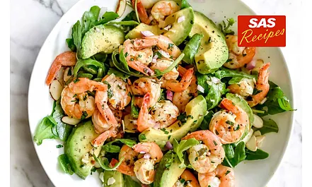 Shrimp and avocado salad