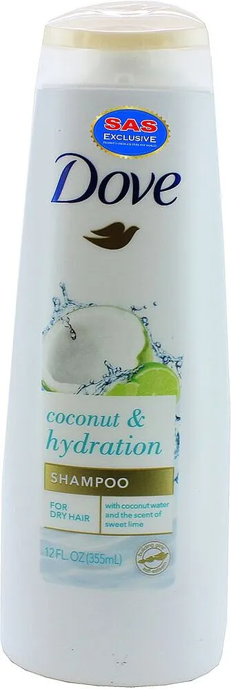 Шампунь "Dove Coconut & Hydration" 355мл