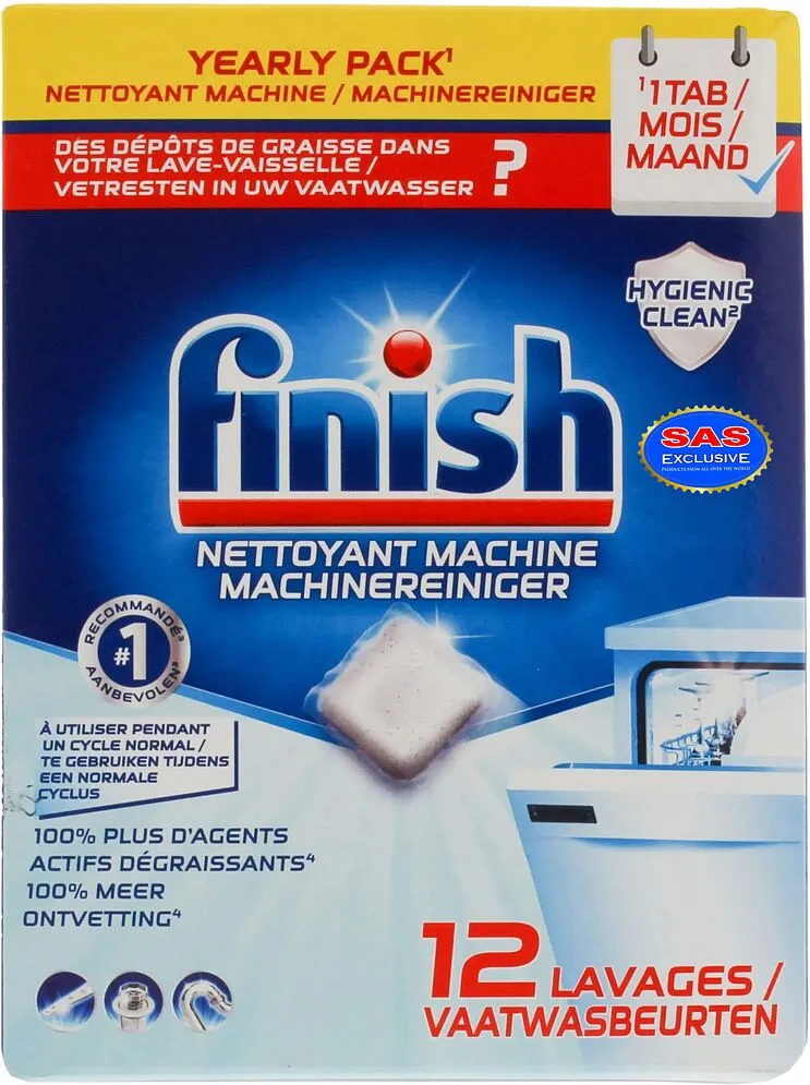 Dishwasher cleaning tablets "Finish" 12 pcs
