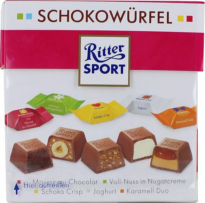 Chocolate candies collection "Ritter Sport Dankeschön" 176g