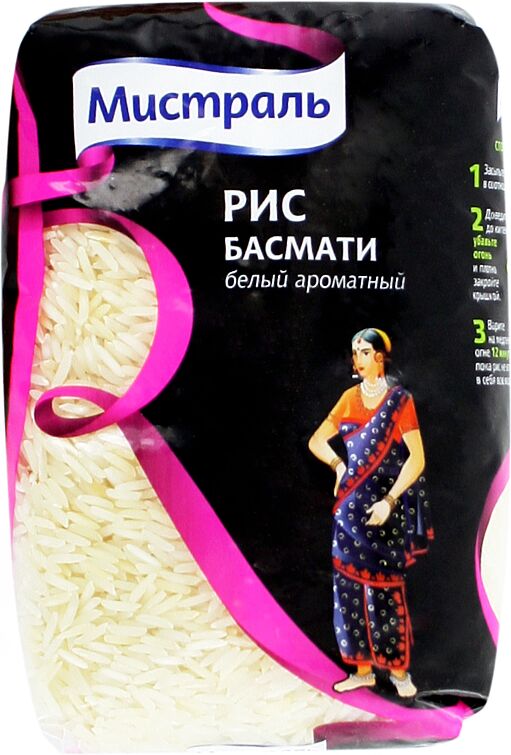 Рис длиннозерный "Мистраль Басмати" 500г
