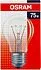 Clear light bulb "Osram 75W"  