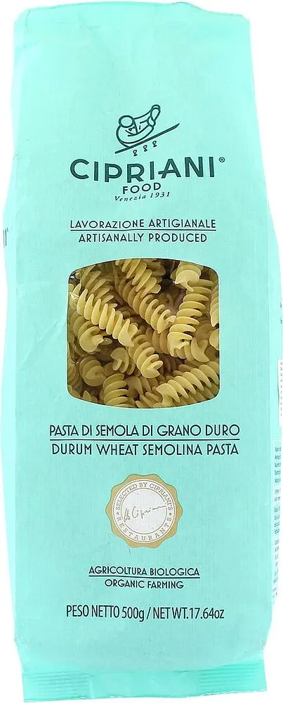 Pasta"Cipriani Fusilli Bio" 500g 