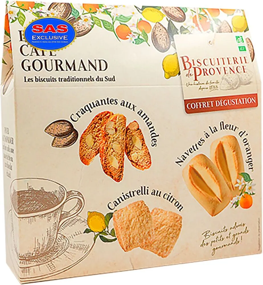 Сухарики "Biscuiterie De Provence Le Cafe Gourmand" 210г