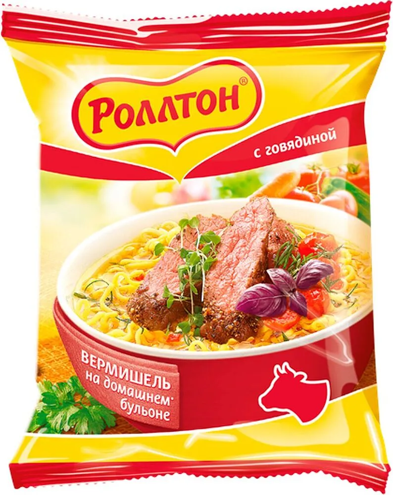 Noodles "Rollton" 60g Beef