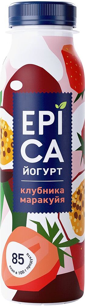 Drinking yoghurt with strawberry-passion "Epica" 260գ , richness: 2.5% 
