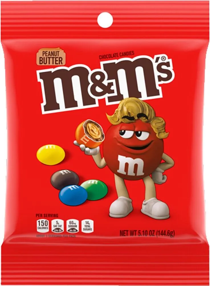 Chocolate dragee "M&M's Peanut Butter" 144.6g
