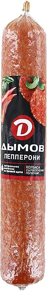 Raw smoked pepperoni sausage "Dimov" 400g