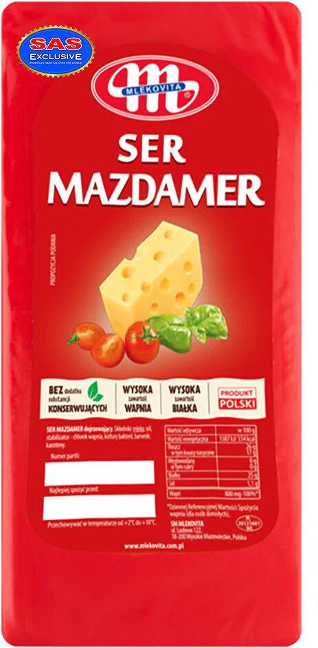 Maasdam cheese "Mazdamer Mlekovita"