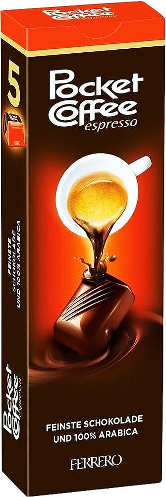 Շոկոլադե կոնֆետներ սուրճով «Ferrero Pocket Coffee Espresso» 62.5գ