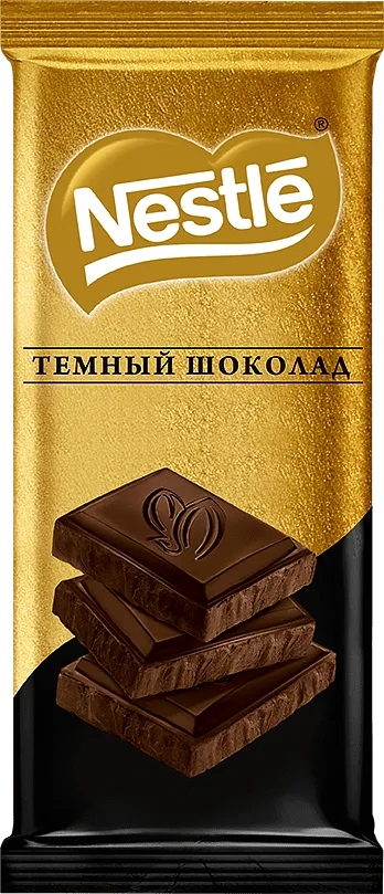 Шоколадная плитка, темная "Nestle" 90г  