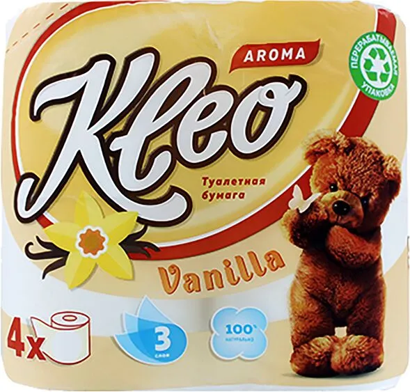 Toilet paper "Kleo" 4 pcs