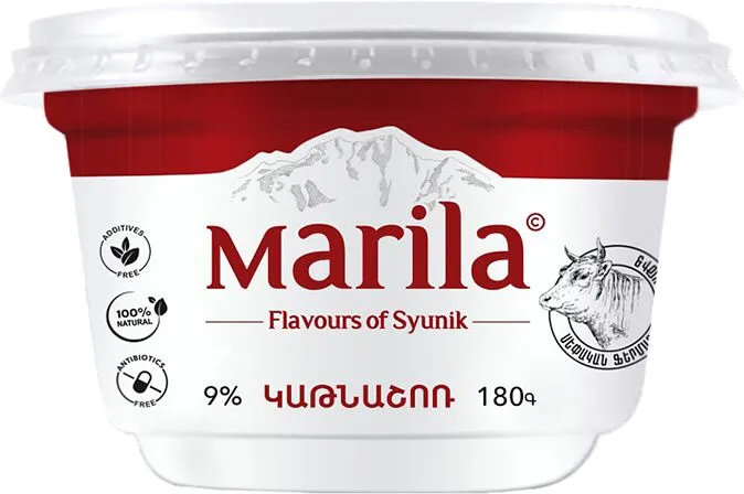 Творог "Марила" 180г , жирность: 9%