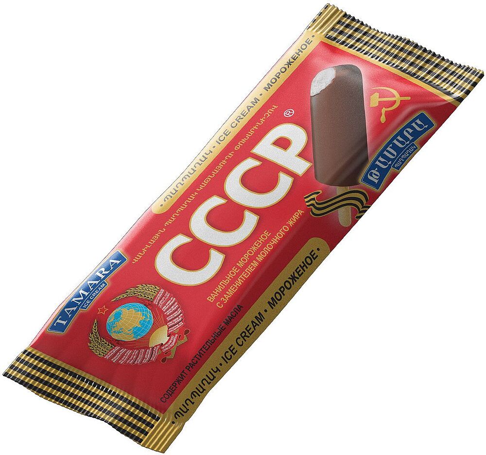 Мороженое шоколадное/ванильное "Тамара СССР"  60г 