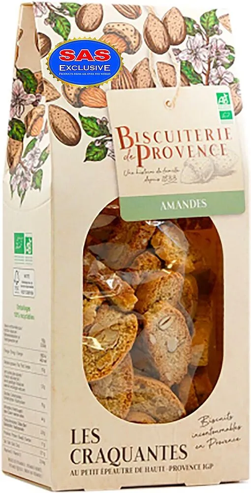 Сухарики с миндалем "Biscuiterie De Provence" 180г