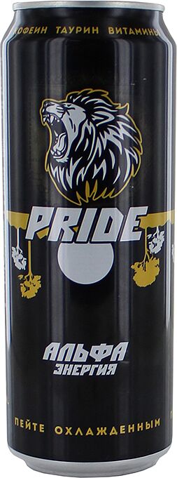 Էներգետիկ գազավորված ըմպելիք «Pride Альфа Энергия» 450մլ