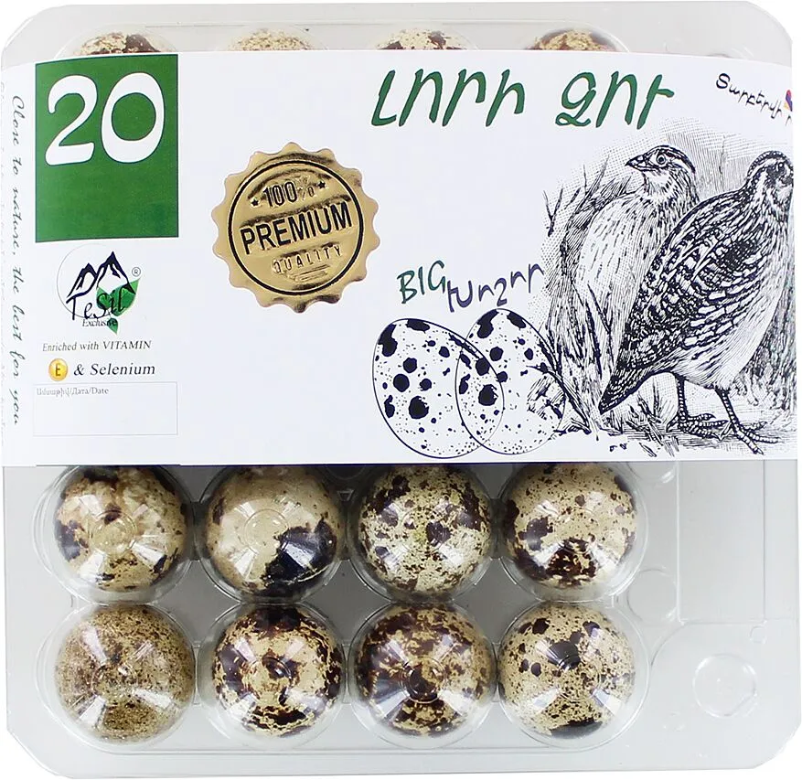 Quail egg "TeSil" 20 pcs
