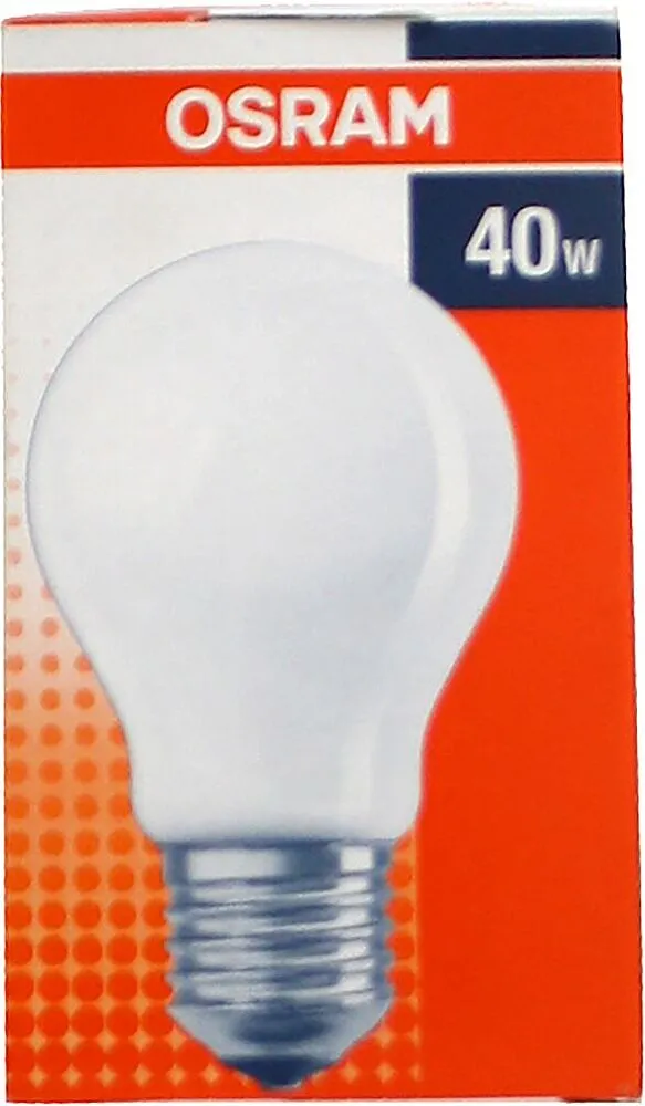 Light bulb "Osram" classic A,  frosted 