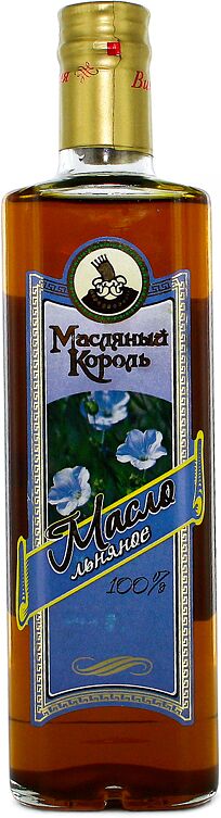 Flaxseed oil "Maslyaniy Korol" 0.35l 
