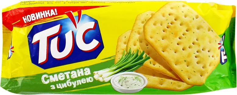 Крекеры со вкусом сметаны и лука "Tuc" 100г 