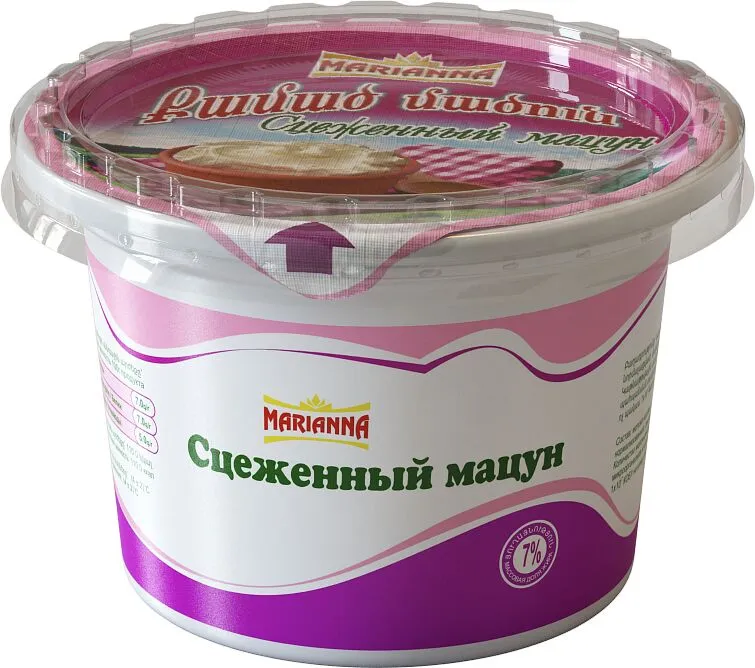 Сцеженный мацони "Марианна" 400г, жирность: 7%