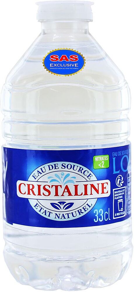 Աղբյուրի ջուր «Crsitaline» 0.33լ
