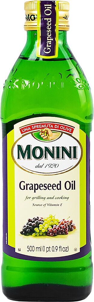Масло виноградных косточек "Monini" 0.5л