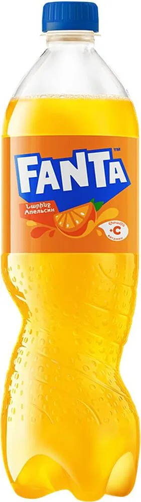 Refreshing carbonated drink "Fanta Orange" 1l Orange