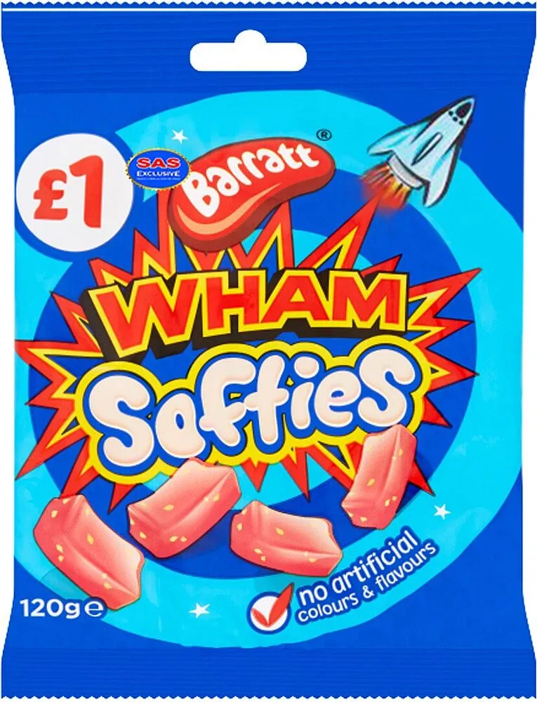 Jelly candies "Barratt Wham Tastics" 120g
