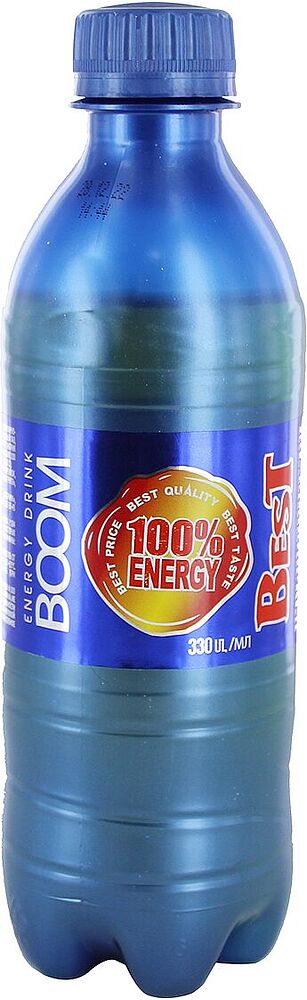 Энергетический газированный напиток "Boom Best" 330мл
